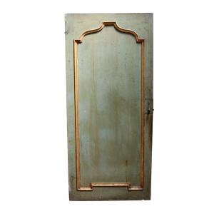 Antica porta in legno dipinta. Epoca 1700.